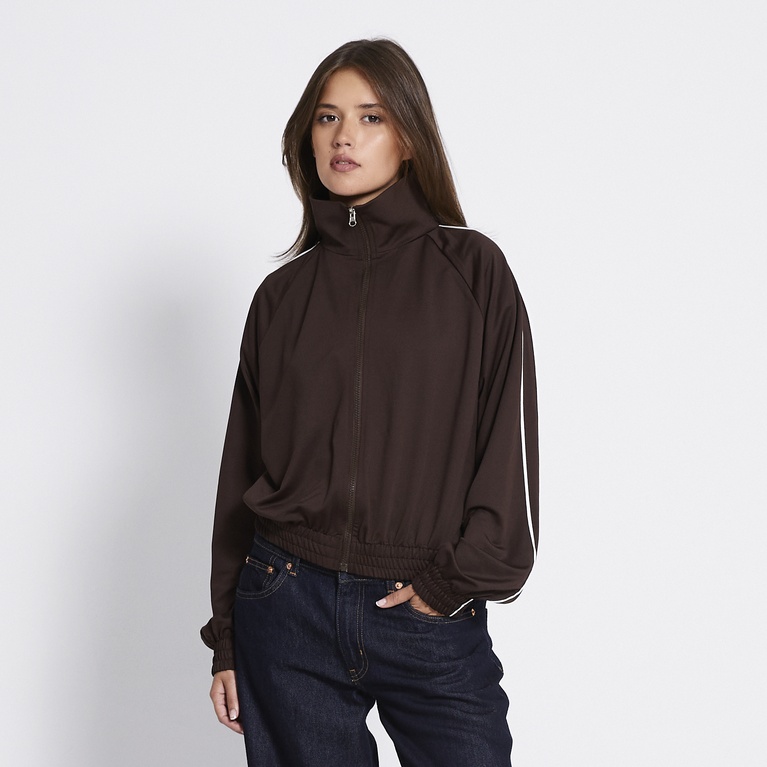 Track jacket "Trixie" Brown